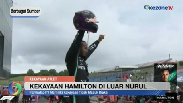 Kekayaan Lewis Hamilton Setara Ronaldo dan Messi