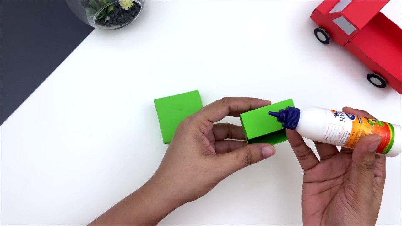 Paper Truck Craft / How to Make Truck With Pape...