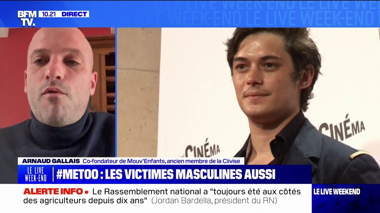 Arnaud Gallais (Co-fondateur de Mouv'Enfants, ancien membre de la Civise), sur le #MeTooGarçons: "Il faut vraiment qu'on arrive à s'unir collectivement"