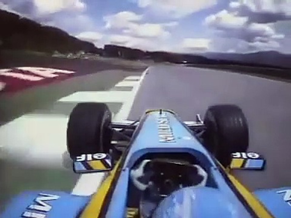 F1 – Fernando Alonso (Renault V10) Onboard – Austria 2003