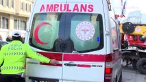 Beyoğlu'nda vinç kazası: Facianın eşiğinden dönüldü
