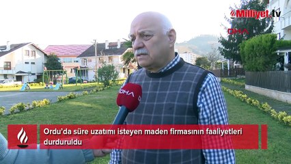 Yer: Ordu! Maden sahası denetlendi, çalışmalar durduruldu