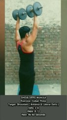 ❌ CUBAN PRESS ✔️ How can I get Bigger SHOULDERS? #heermlgangaputra #naturalbodybuilding