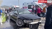 AK Parti Milletvekili Ali İnci'nin kullandığı araç ile hafif ticari araç çarpıştı! Kazada 5 kişi yaralandı