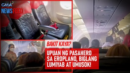 Download Video: Upuan ng pasahero sa eroplano, biglang lumiyab at umusok! | GMA Integrated Newsfeed