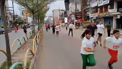 सीएमडी कॉलेज परिसर को सजाया गया था तिरंगे रंग