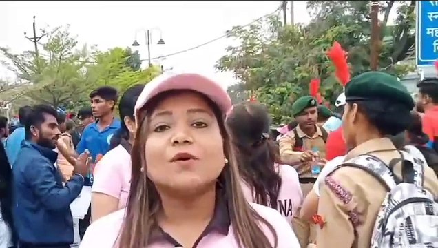 सीएमडी कॉलेज परिसर को सजाया गया था तिरंगे रंग