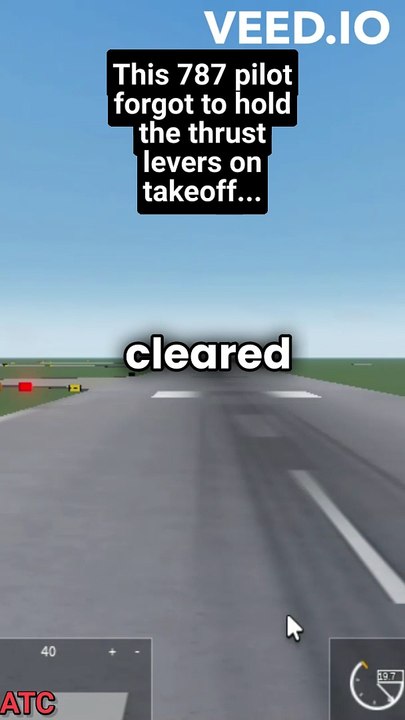 Faulty thrust levers...