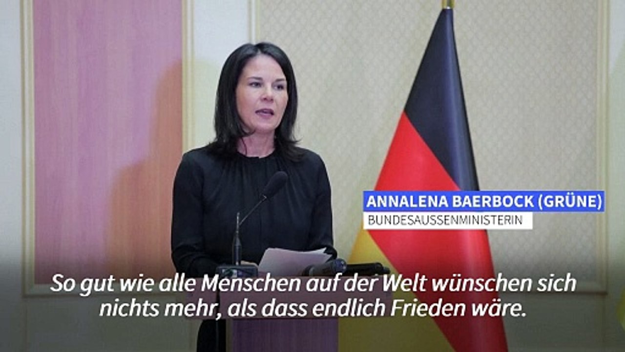 Baerbock in Odessa: 'Wir unterstützen Euch jeden weiteren Tag'