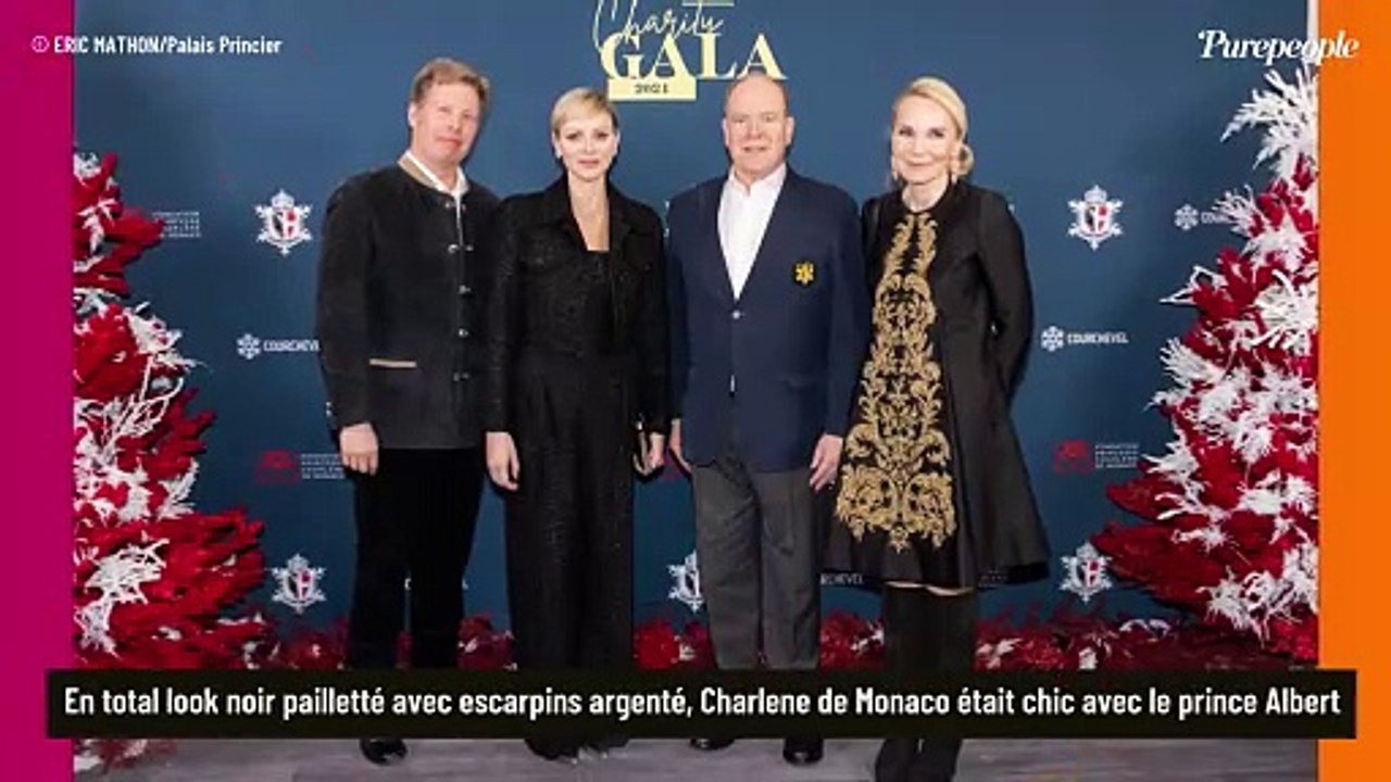 PHOTOS Charlene de Monaco en "combi" noire pailletée : stylée au ski avec son époux Albert