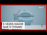 Considerado o maior navio do mundo, Icon of Seas chega a Miami para sua estreia
