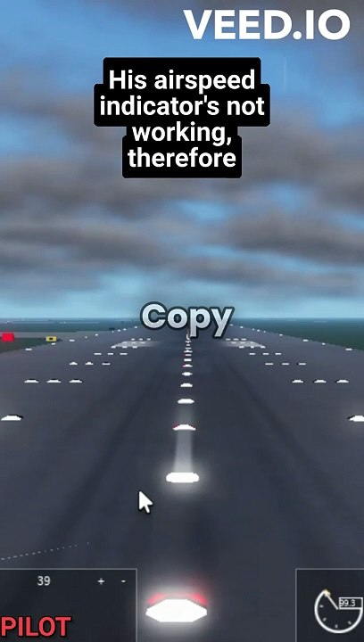 "My airspeed indicator's not working"