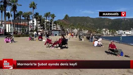 Marmaris'te Şubat ayında deniz keyfi
