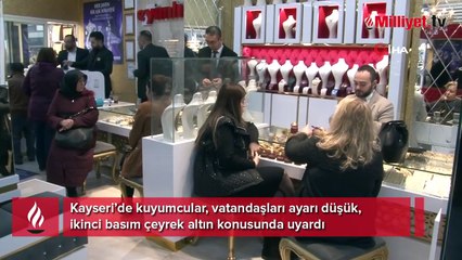 Kuyumcudan vatandaşlara 'ayarı düşük' altın uyarısı!