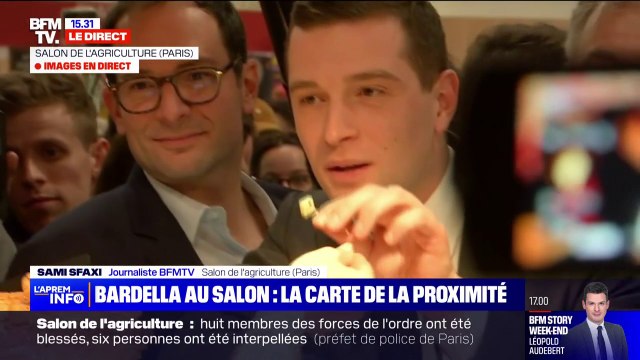 Marseillaise,slogans,selfies...Un accueil globalement chaleureux pour le président du RN, Jordan Bardella