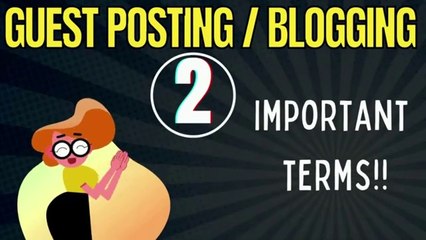 Important term use in Guest Posting Course l Lecture 2