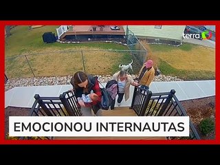 Mulher viraliza ao mostrar reação de vizinhos após nascimento do filho nos EUA