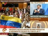 Pdte. Nicolás Maduro recibirá el día de hoy las propuestas de los movimientos sociales sobre las 7T