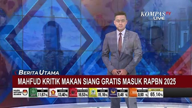 Kata Mahfud MD Kritisi Program Makan Siang Gratis Masuk RAPBN 2025