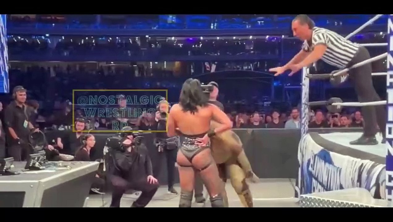 WWE Monster Rhea Ripley SMASH Powerhouse Nia Jax At Elimination Chamber 2024