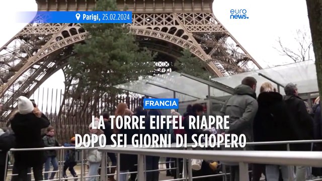 Parigi: riapre la Torre Eiffel, accordo tra sindacati e direzione