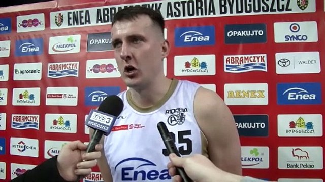 Damian Jeszke po meczu Enea Abramczyk Astoria Bydgoszcz - Polonia Warszawa