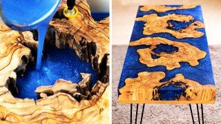 Stunning epoxy & wood tables || Woodworking projects