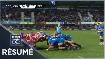 PRO D2 Saison 2023-2024 J21 - Résumé RC Vannes - AS Béziers Hérault