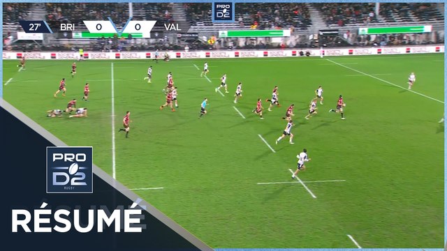 PRO D2 Saison 2023-2024 J21 - Résumé CA Brive - Valence Romans