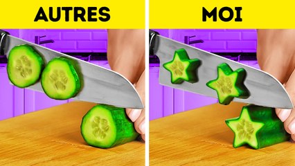 Satisfaisant Épluchage et Coupe  Formes Folles et Astuces Cool