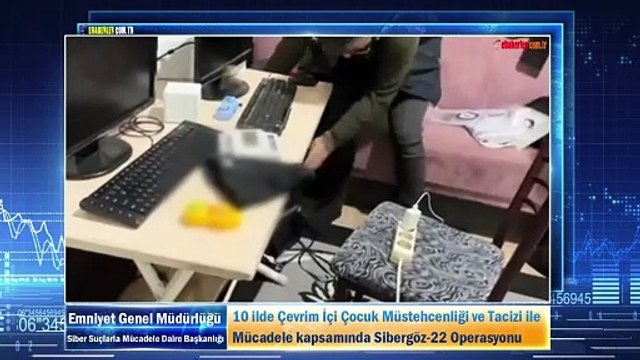 10 ilde Çevrim İçi Çocuk Müstehcenliği ve Tacizi ile Mücadele kapsamında Sibergöz-22 Operasyonu