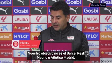 Míchel: "Nuestro objetivo no es Barça, Madrid y Atlético, sino la Champions"