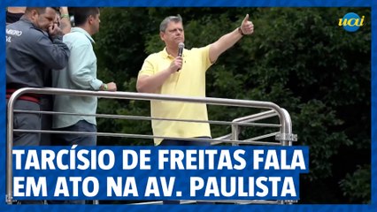 Veja o discurso de Tarcísio no ato bolsonarista