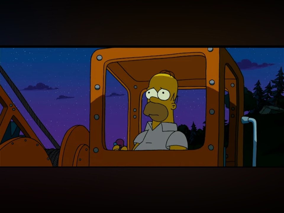 The simpsons crashes the ball