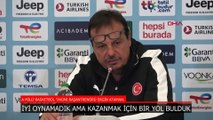 Ergin Ataman: Bugünkü kötü oyunun sorumlusu benim