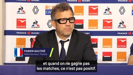 Bleus - Galthié : “C'est une période difficile, douloureuse, douloureuse à vivre”