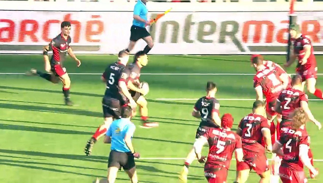 TOP 14 - Essai de Félix LAMBEY (LOU) - LOU Rugby - Oyonnax Rugby