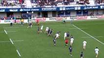 TOP 14 - Essai de Brandon PAENGA-AMOSA (MHR) - Montpellier Hérault Rugby - Aviron Bayonnais