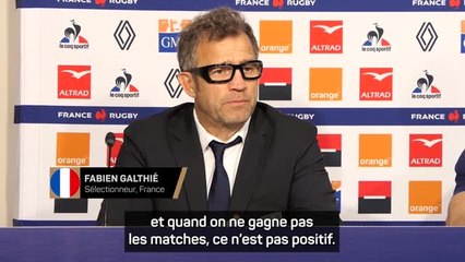 Bleus - Galthié : “C'est une période difficile, douloureuse, douloureuse à vivre”