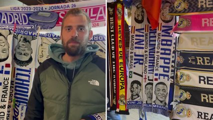 Ya se venden bufandas de Mbappé en El Bernabéu