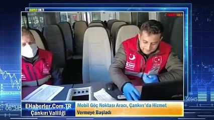 Mobil Göç Noktası Aracı, Çankırı'da Hizmet Vermeye Başladı