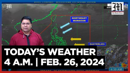 Today's Weather, 4 A.M. | Feb. 26, 2024