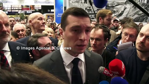 SIA2024 Jordan Bardella acclamé au Salon de l'agriculture. Paris/France - 25 Février 2024