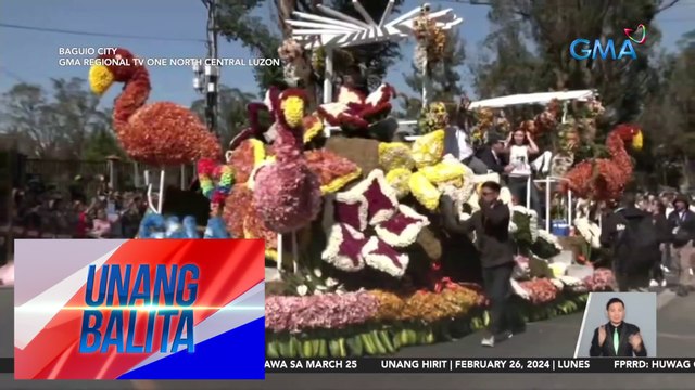 33 makukulay na float, ibinida sa Panagbenga Grand Float Parade | UB
