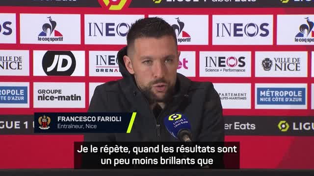 Nice - Farioli : “Aujourd'hui, nous avons manqué quelque chose : un but”