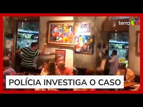 Homem destrói placa de Marielle e quadro com imagem de Lula em bar no RJ