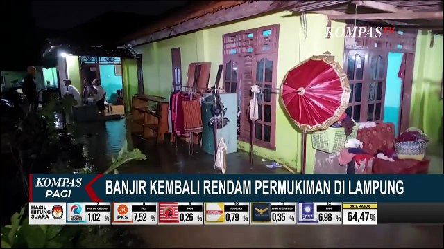 Diguyur Hujan Deras, Permukiman Padat Penduduk di Bandar Lampung Kembali Dilanda Banjir