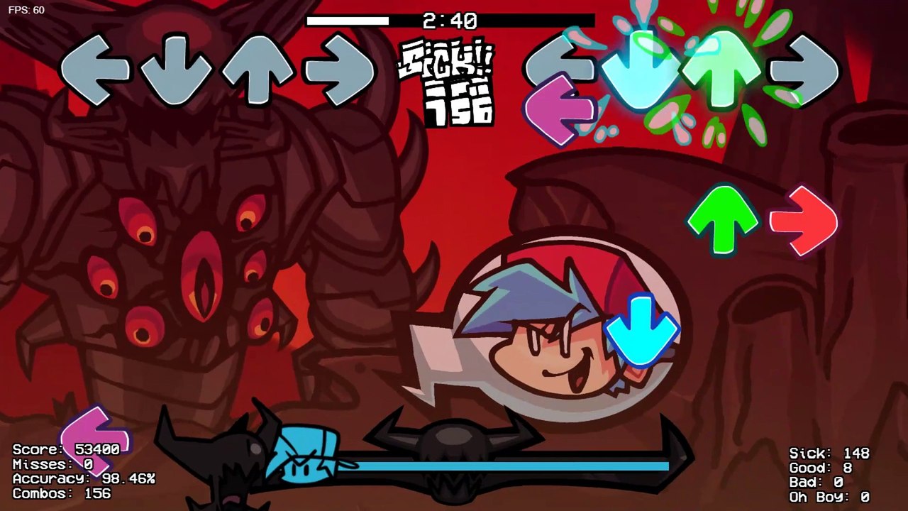 FNF SCP Crimson Madness VS Scarlet King Walkthrough