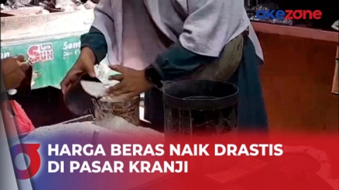 Harga Beras di Pasar Baru Kranji Terus Naik, Pembeli: Bikin Pusing!