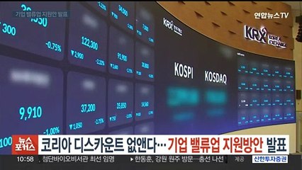 코리아 디스카운트 없앤다…기업 밸류업 지원방안 발표